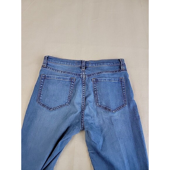 Free People Jeans Womens 26 29x27 Skinny Medium Blue Mid Rise Preppy Stretch - Picture 12 of 12